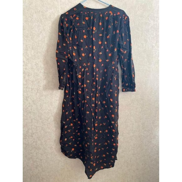 Urban Gypsy women’s small black floral dress - Picture 6 of 7